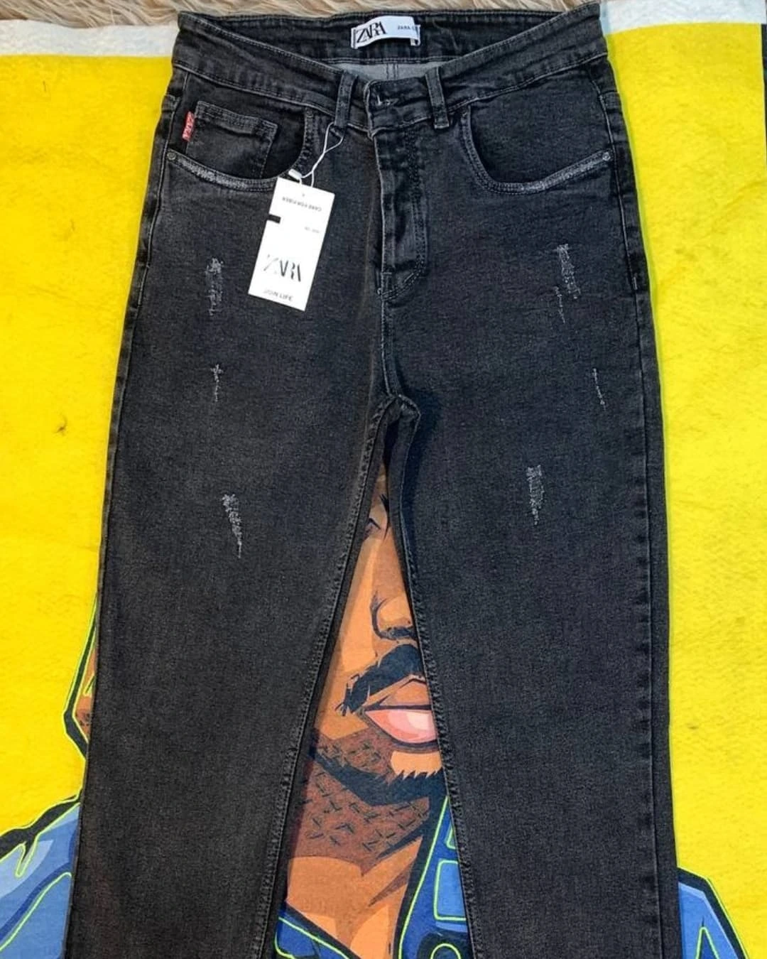 شلوار لی پر کش ایرانی درجه A،مدل اسلیم راسته