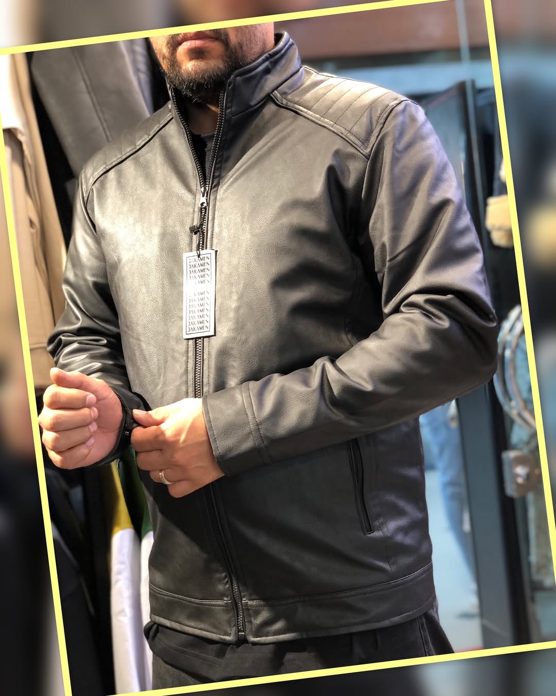 کاپشن چرم صنعتی